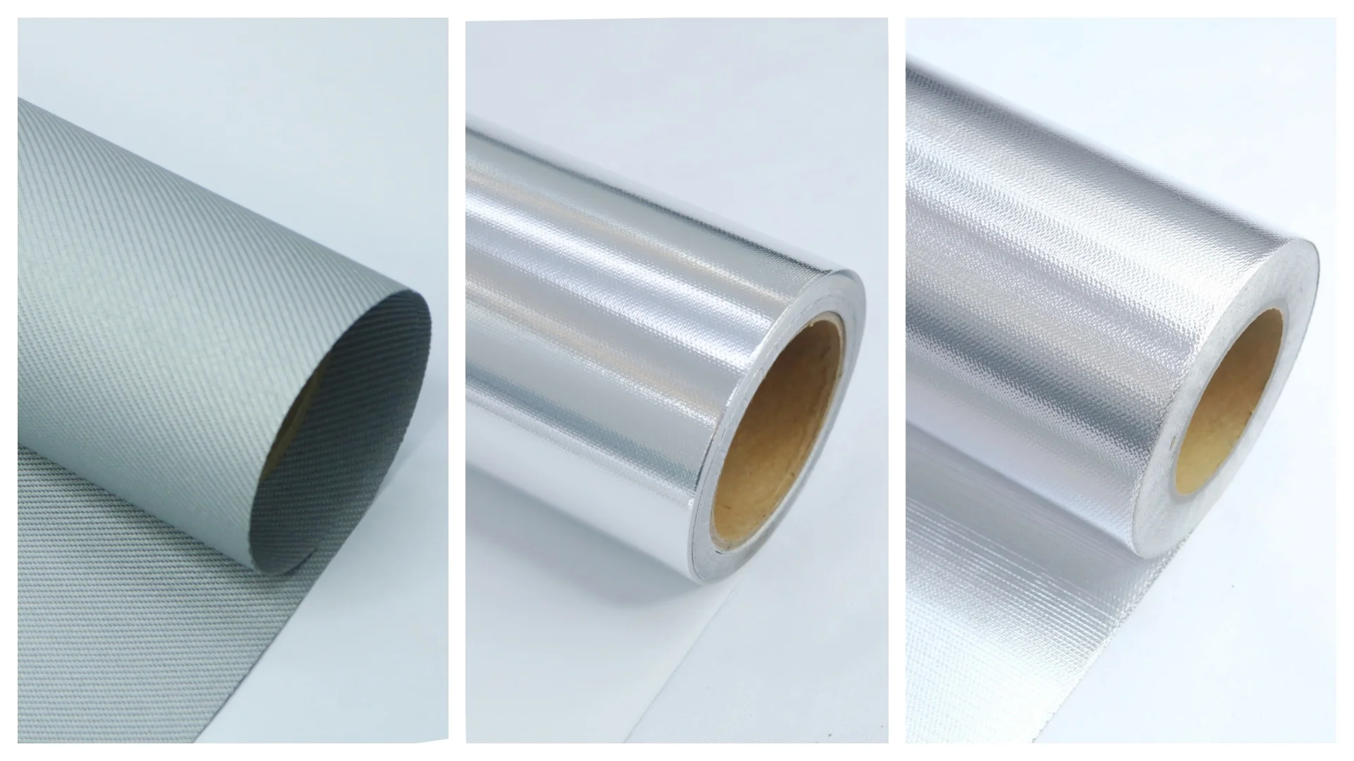 Laminated and coated fiberglass fabrics — aluminum foil, silicone coated, and double-sided